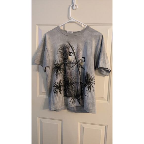 Vintage Yellowstone Park Blue/Gray Chickadee Tshirt Medium, Birds, Nature - Picture 2 of 7